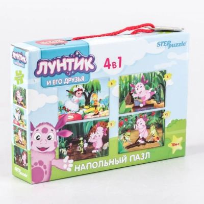 Лот: 11127316. Фото: 1. Напольный пазл-мозаика "Лунтик... Пазлы