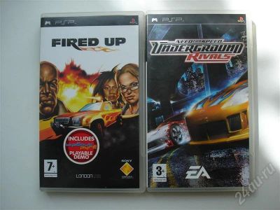 Лот: 387399. Фото: 1. fired up и NFS underground rivals... Игры для консолей