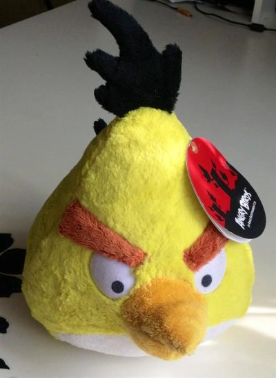 Лот: 3013626. Фото: 1. Птица Angry Birds желтая из гипермаркета... Игрушки