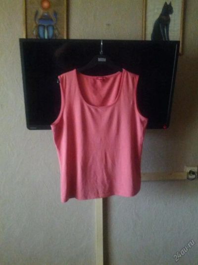 Лот: 5910284. Фото: 1. Майка розовая 50-52. Футболки, топы и майки