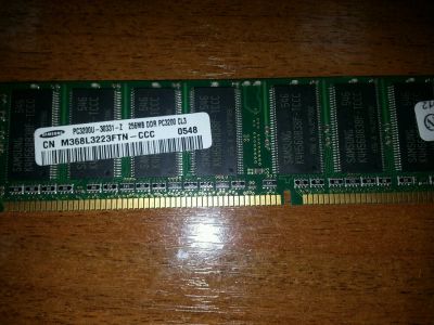 Лот: 6266461. Фото: 1. Samsung DDR1-400 256mb (2шт одним... Оперативная память