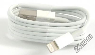 Лот: 5739525. Фото: 1. USB дата-кабель 8pin белый 1 метр... Дата-кабели, переходники