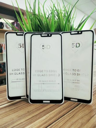 Лот: 14386544. Фото: 1. Защитное стекло 5D для Honor 8c. Защитные стёкла, защитные плёнки