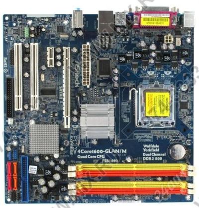 Лот: 601932. Фото: 1. Материнская плата Asrock 4CORE1600-GLAN... Материнские платы