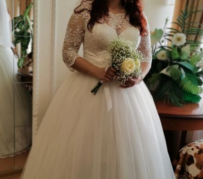 Лот: 20761053. Фото: 1. Нежное свадебное платье. Свадебные платья