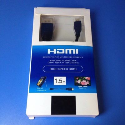 Лот: 3014846. Фото: 1. Кабель HDMi-micro HDMi 1.5 метра... Шлейфы, кабели, переходники