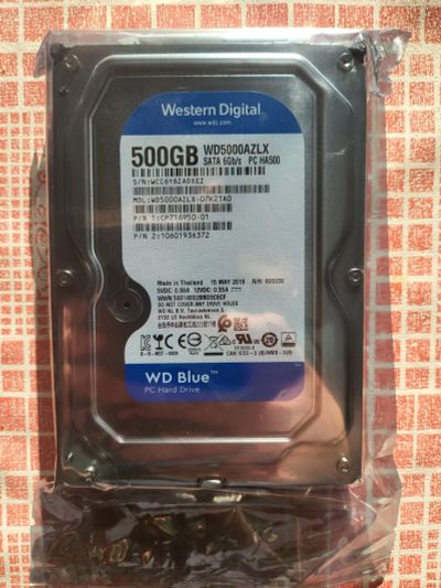 Лот: 18882195. Фото: 1. Western Digital 500GB (WD 500). Жёсткие диски (HDD)