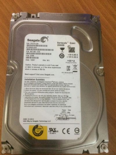 Лот: 11065867. Фото: 1. Жесткий диск 2TB (повторно). Жёсткие диски (HDD)