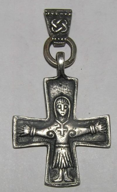 Лот: 8991459. Фото: 1. Крест наперсный, серебро И46. Ювелирные изделия