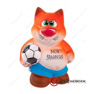 Лот: 10378801. Фото: 1. Копилка Кот футболист. Другое (сувениры, подарки)
