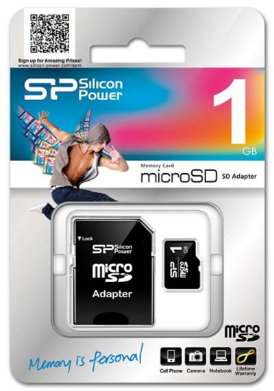 Лот: 4754448. Фото: 1. 2GB Карта памяти MicroSD Silicon... Карты памяти