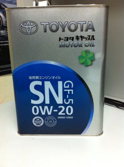 Лот: 6255737. Фото: 1. Масло моторное Toyota SN 0W20... Масла, жидкости
