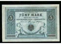 Лот: 18354757. Фото: 1. Германия 5 марок 1874 ПРЕСС,копия. Европа