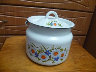 Лот: 3794621. Фото: 1. бидон эмалированный 1,5 л. Кружки, стаканы, бокалы