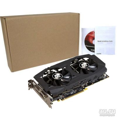 Лот: 11577276. Фото: 1. Видеокарта PowerColor AXRX 580... Видеокарты