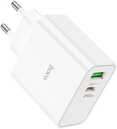 Лот: 25093040. Фото: 1. Зарядное сетевое (USB-A + USB-C... Зарядные устройства, блоки питания, адаптеры сетевые для смартфонов