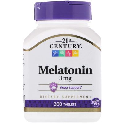 Лот: 15465468. Фото: 1. Мелатонин, 21st Century melatonin... Спортивное питание, витамины
