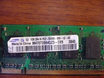 Лот: 5203322. Фото: 1. Samsung 2R*16 PC2-5300S-555-12-A3... Оперативная память