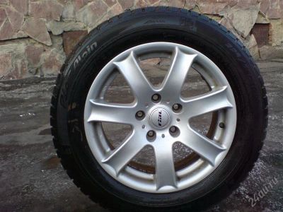 Лот: 1609019. Фото: 1. 225/55r16 michelin зима+диски. Шины на дисках