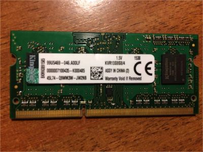 Лот: 9180614. Фото: 1. Sodimm Kingston KVR13S9S8/4 DDR3... Оперативная память