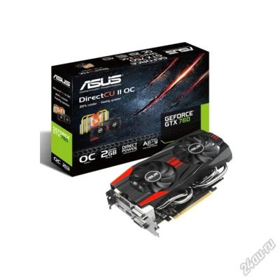 Лот: 4385050. Фото: 1. 2Gb Asus GTX 760 DC2OC 256 бит... Видеокарты