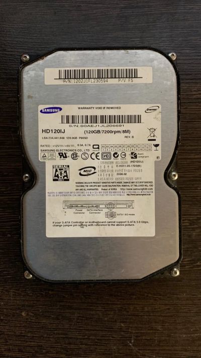 Лот: 19566818. Фото: 1. Samsung hd120lj. Жёсткие диски (HDD)