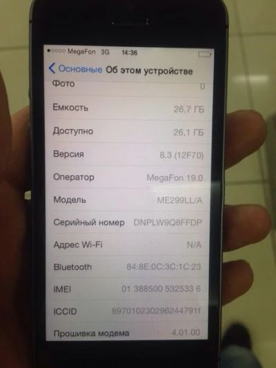 Лот: 5419994. Фото: 1. iPhone 5s Grey 32gb. Смартфоны
