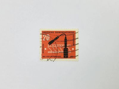 Лот: 23594105. Фото: 1. День печати. Микрофон, радио... Марки
