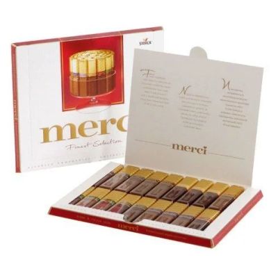 Лот: 8473549. Фото: 1. Конфеты шоколадные Merci (мерси... Шоколад, конфеты