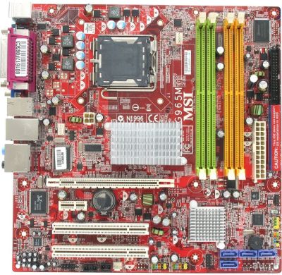 Лот: 13069236. Фото: 1. Материнская плата MSI G965M... Материнские платы