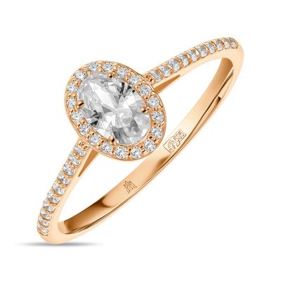 Лот: 24652353. Фото: 1. Кольцо с фианитами. Кольца, перстни