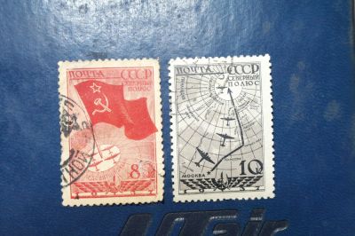 Лот: 3612394. Фото: 1. 1938 Советская воздушная экспедиция... Марки
