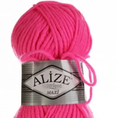 Лот: 8832679. Фото: 1. Пряжа Alize Superlana Maxi 649-256555... Ткани, нитки, пряжа