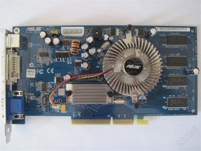 Лот: 1571148. Фото: 1. Видеокарта GEFORCE 6600 Asus 128... Видеокарты