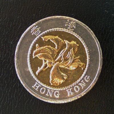 Лот: 825414. Фото: 1. Гонконг 10 долларов 1994 Орхидея. Азия