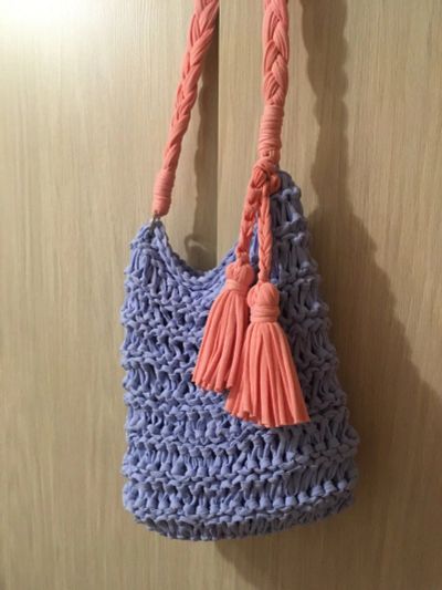 Лот: 16698687. Фото: 1. Сумка из трикотажной пряжи. Готовые изделия