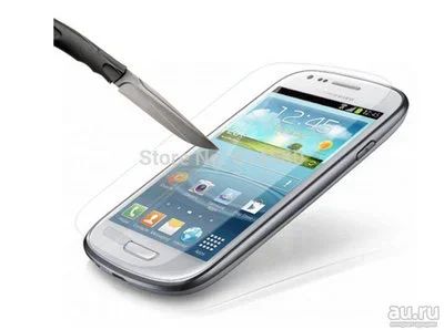 Лот: 12838543. Фото: 1. Защитное стекло Samsung i8190... Дисплеи, дисплейные модули, тачскрины