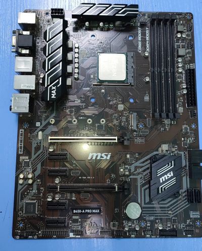Лот: 24980484. Фото: 1. Материнская плата MSI B450-A PRO... Материнские платы