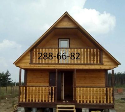 Лот: 10466595. Фото: 1. Баня 6х6 из строганного бруса... Срубы, бани, дома