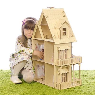 Лот: 12418752. Фото: 1. Конструктор кукольный домик, 2... Игровые домики, палатки