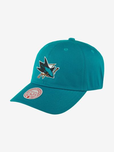 Лот: 22425245. Фото: 1. Бейсболка MITCHELL NESS HLUX5369-SJSYYPPPTEAL... Другое (спортивная одежда)