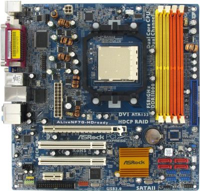 Лот: 13297330. Фото: 1. Материнская плата АМ2/АМ2+: ASRock... Материнские платы