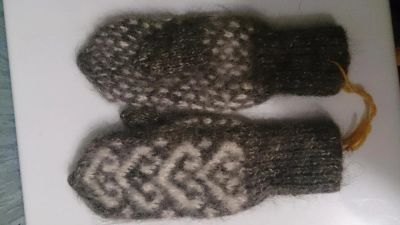 Лот: 5043383. Фото: 1. Варежки женские из козьего пуха. Перчатки, варежки, митенки