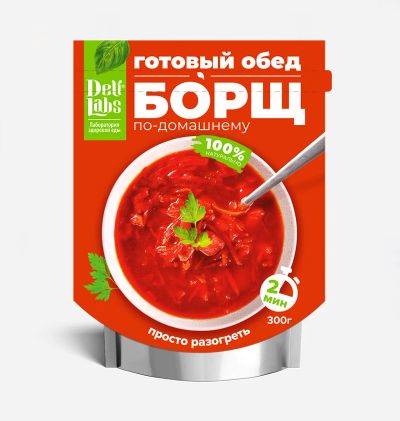 Лот: 19687002. Фото: 1. Борщ по-домашнему Deli Labs. Готовые блюда