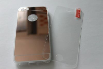 Лот: 6987882. Фото: 1. чехол силиконовый rose gold mirror... Чехлы, бамперы