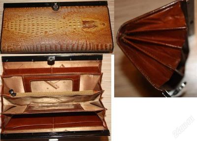 Лот: 845316. Фото: 1. Кошелек кожа. крокодил. Бумажники, кошельки, портмоне