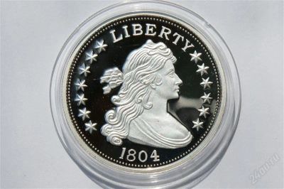 Лот: 1069180. Фото: 1. доллар 1804 года. пруф ___(40... Америка