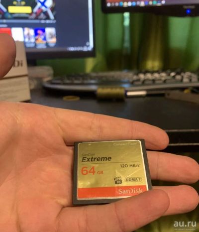 Лот: 17842344. Фото: 1. Compact флешка 64gb 120x скоростная. Карты памяти