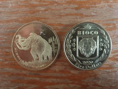 Лот: 18308986. Фото: 1. Остров Биоко (Гвинея) 5 долларов... Африка