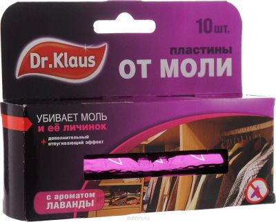 Лот: 12970472. Фото: 1. Пластины Dr.Klaus от моли и личинок... Средства от насекомых и грызунов